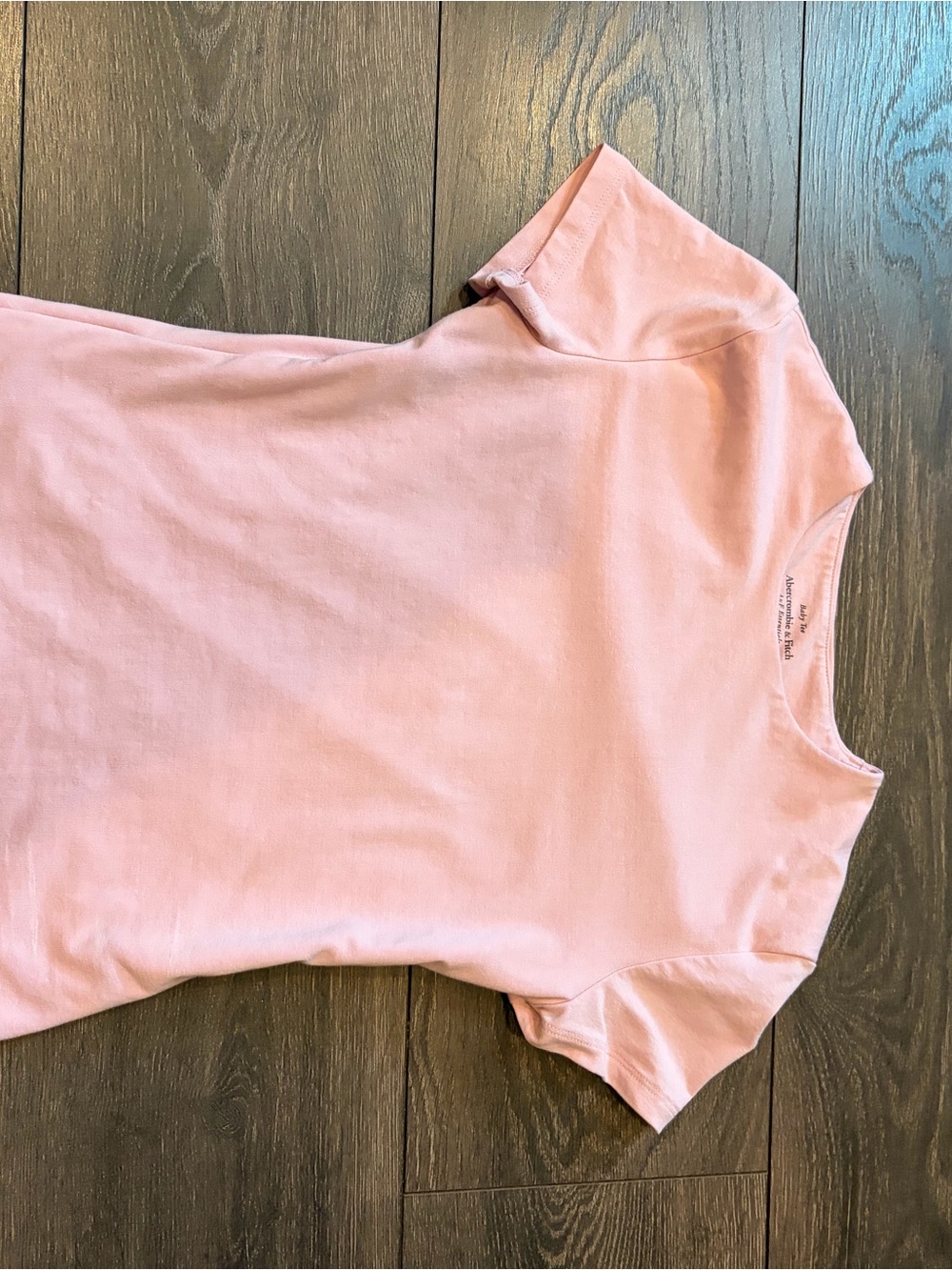 Abercrombie & Fitch Soft Pink Short Sleeve Crew Tee